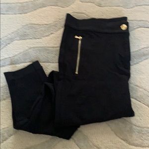 Loft black pant with side zip pockets